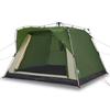 Tente de camping - vidaXL - 4 personnes - Imperméable - Système de dégagement rapide - Vert
