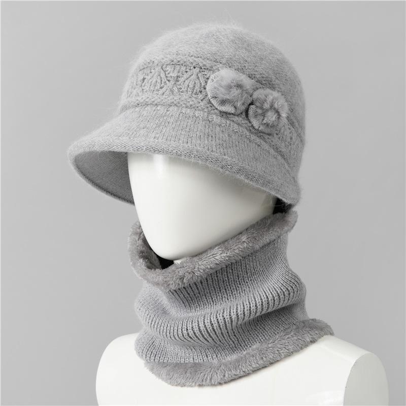Hat women's autumn and winter warm knitted wool hat winter new hat