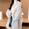 Navava Nb2676 Beachwear Thin Stripe Long Sleeve Shirt