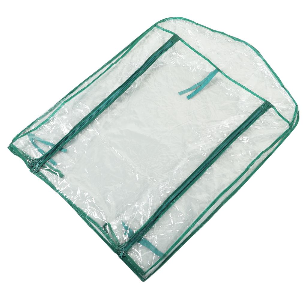 Växthusersättningsskydd Transparent PVC 69x49x92cm Mini Växtskydd för 2 Våningshyllor