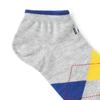 DakS Men S Ankle 4 pairS Set Check Pattern dbSS4f901bk