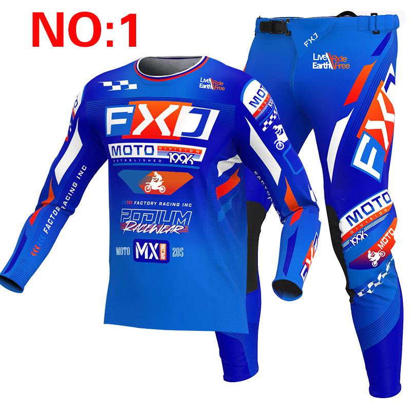 NEW 2025 FXJ yellow enduro motocross gear set mx jersey pants green motorbike clothing mtb carracing suit Off Road equipment S - 30