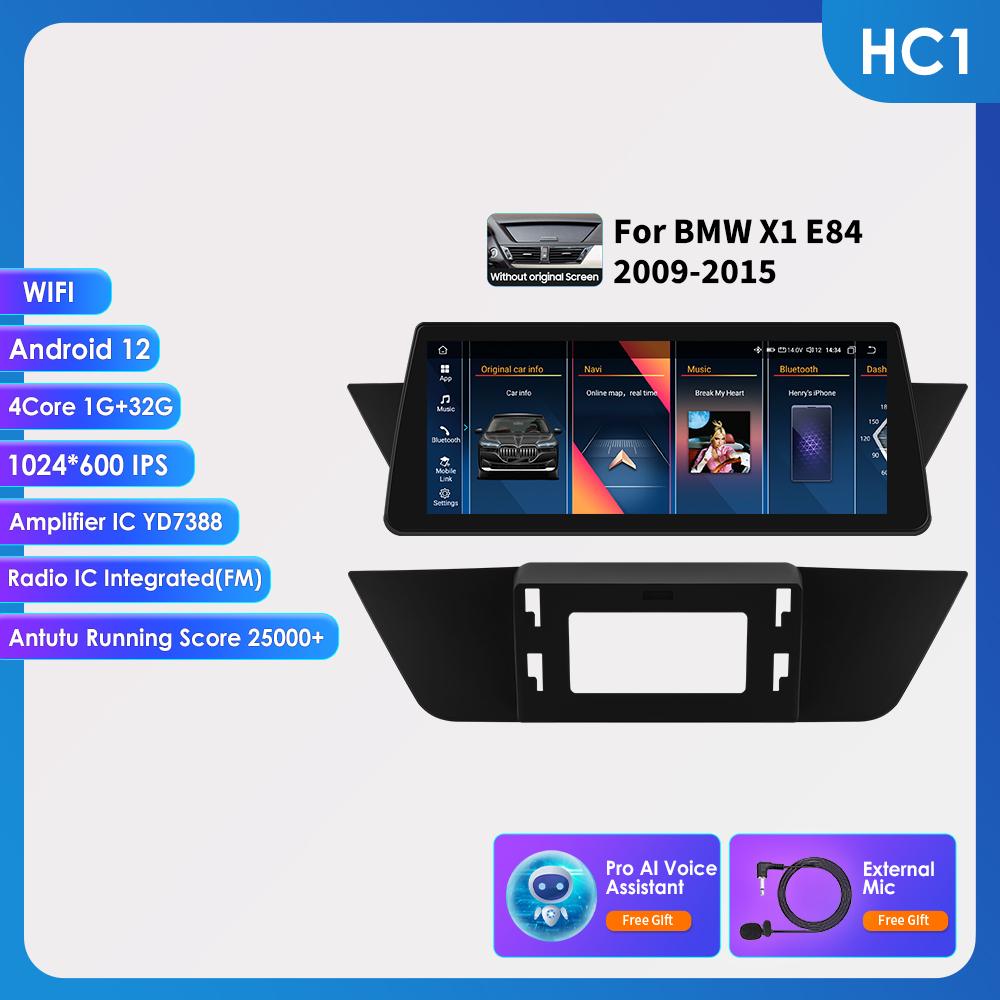 OSSURET Para BMW X1 E84(2009-2015)Sem Tela Original com 10,25" Sistemas Inteligentes para Carro Suporta RDS Bluetooth Sem Fio Carplay Android Auto DSP