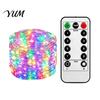 Decorative Wedding Party Lights Copper Wire Fairy with Remote, 8 Modes 10-Level Dimming Timer, Waterproof Versatile Backyard Accent Battery