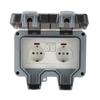 Durable & Secure Outdoor Socket with Lockable Cover Weatherproof Socket IP66 European Standard Designed for Outdoor Use