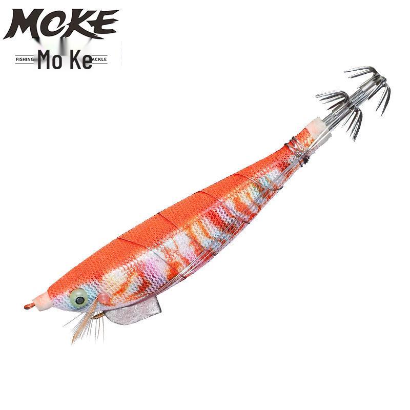 Luminous Angler Squid & Shrimp Fishing Lure with Steel Wire Hooks