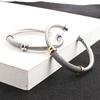 2026 Open Bracelet Unisex Bracelet C Type Cable Personalized Bracelet Geometric Lines