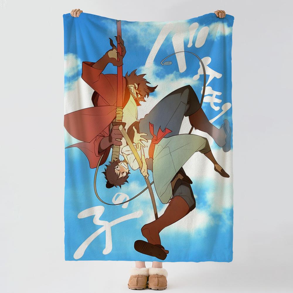 anime T-The Boy and the Beast-T Throw Thick Comfort Flannel Quilt, Multi-scene Use Indoor Outdoor Daily Nap