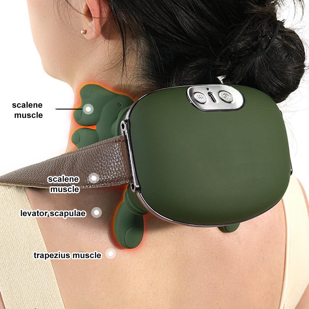 Electric Neck And Shoulder Muscle Massager Wireless Shoulder And Back Kneading Massage Shawl Neck Masajeador Relax Pain Relief