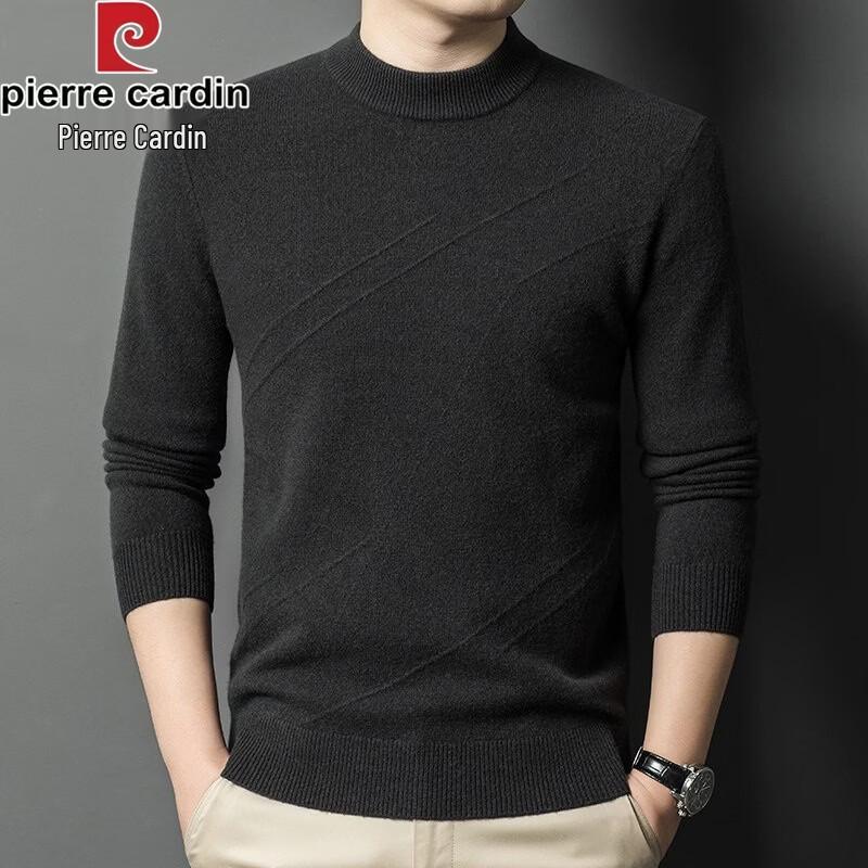 Pierre Cardin Men's Crew Neck Wool Blend Knit Sweater