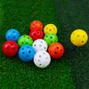 10 Pcs 42mm 26-Hole Golf Practice Balls for Indoor Outdoor Training, Perforated Balls for Golf, Pickleball and Beach Play