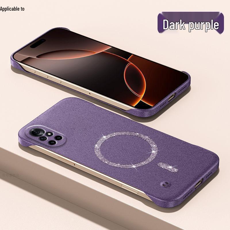 Huawei nova8/Nova8Pro Ultratenké bezrámečkové pouzdro s magnetickým tvrdým krytem a třpytivým pískem