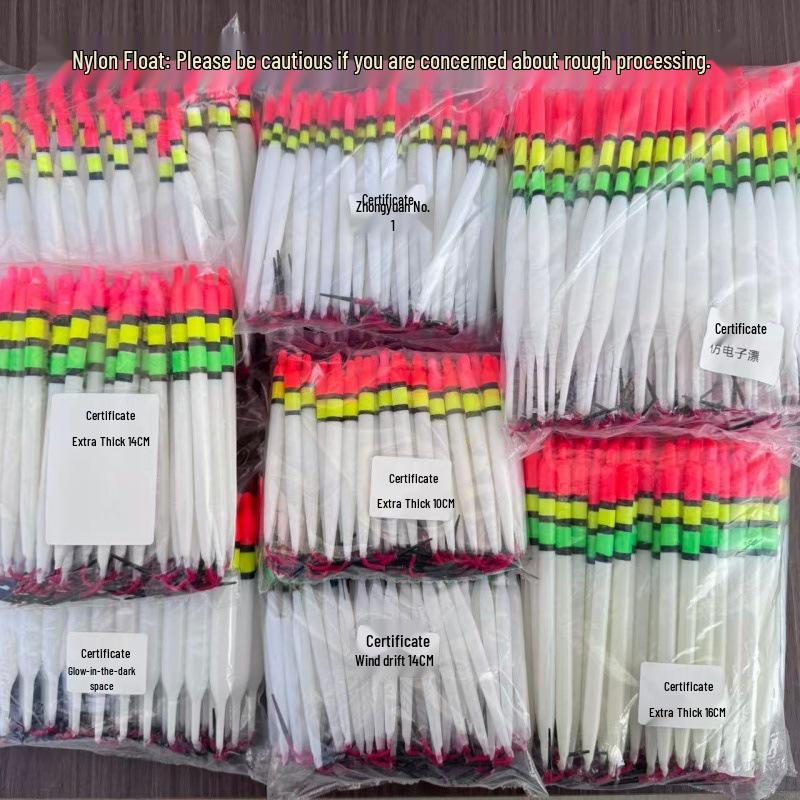 Nylon & Kunststoff-Angelschwimmer - Auffälliges Mehrzweck-Feenschwanzdesign