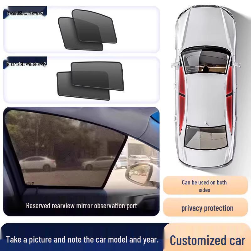 Nissan X-Trail Magnetické zatemňovací a tepelně izolační síťované závěsy