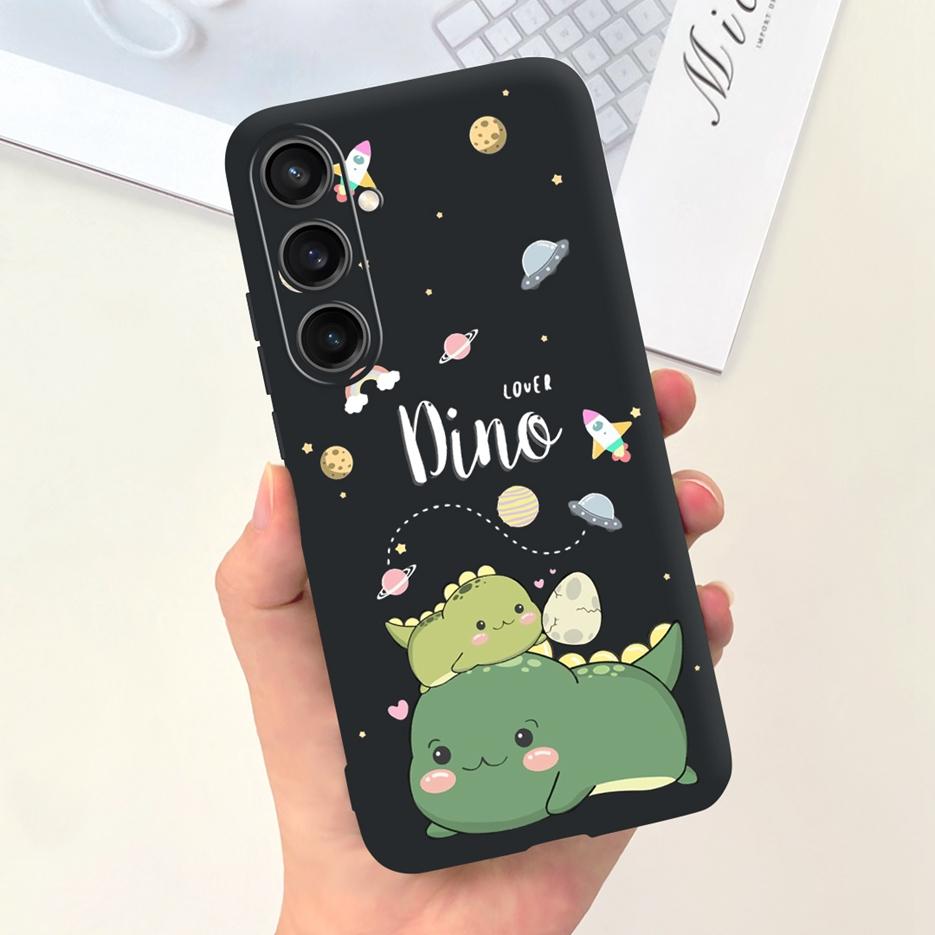 For Samsung Galaxy S23 FE Case Cute Dinosaur Cartoon Cover Soft TPU Phone Case For Samsung S 23 Plus Galaxy S23 Utra S23+ Bumper