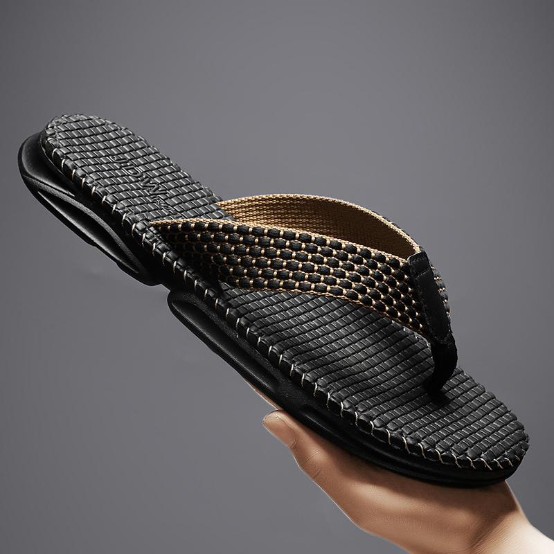 

Летние мужские пляжные сандалии, женские повседневные тапочки, дышащие садовые сандалии, нескользящая обувь цвета морской волны, сабо, парная обувь для воды на платформе 44 бронзовый