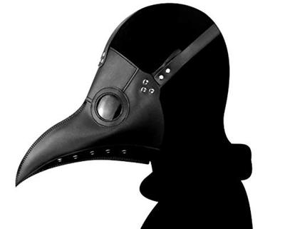 Plague Mask Halloween Airsoft Gas Doctor Unisex Costume, Costume, Mask, Mask, Toy, Cosplay, (Black)
