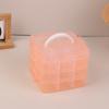 3 Layers Transparent Plastic Jewelry Storage Box Large-Capacity Finishing Box Necklace Ring Stud Earrings Box Ornament Box