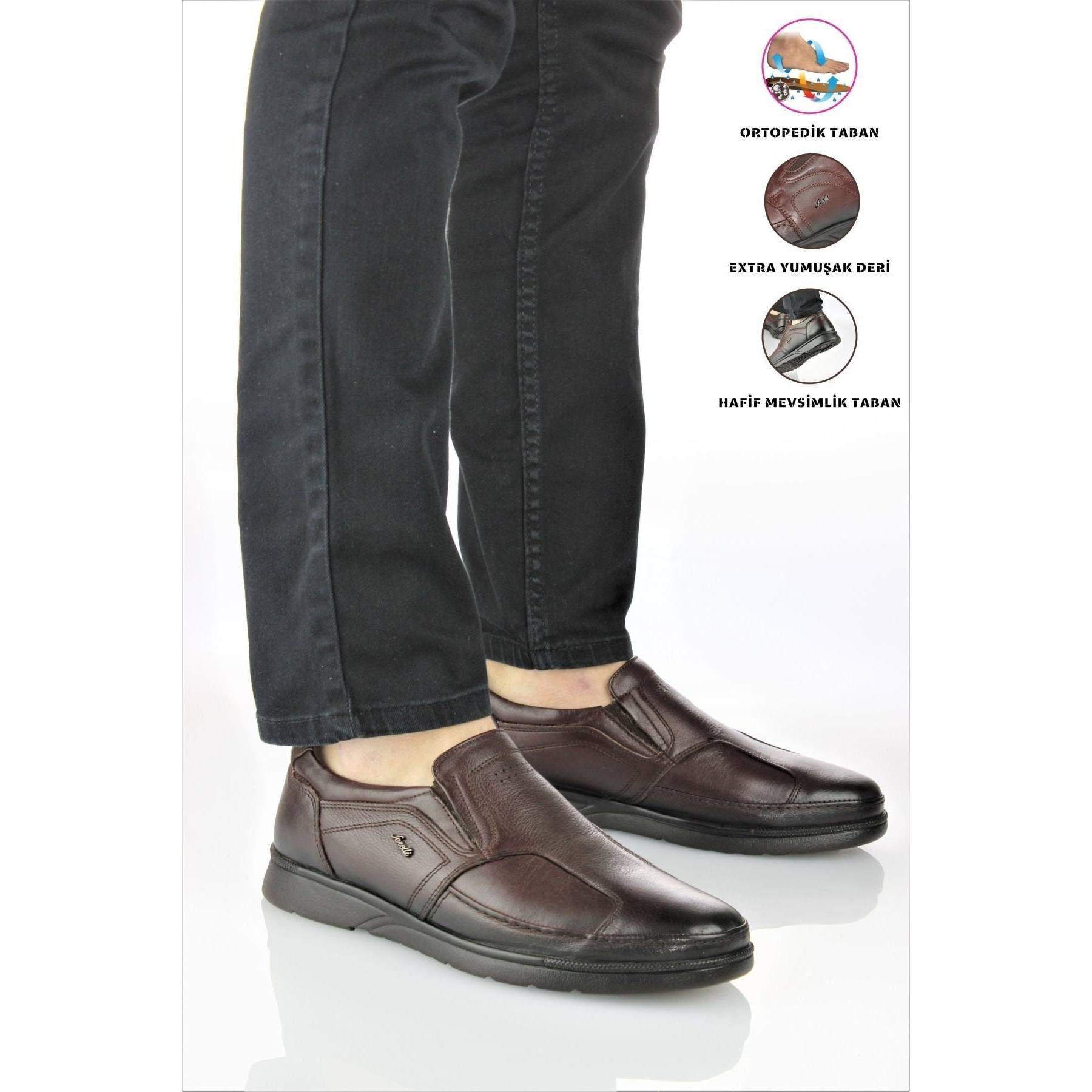 

Men s 2023 Style Men s Genuine Leather Casual Orthopedic Lace-Up Shoes