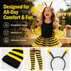 Costume Wings Bumblebee Costume Striped Knee Stocking Bee Dress Up Set  Children's Parties