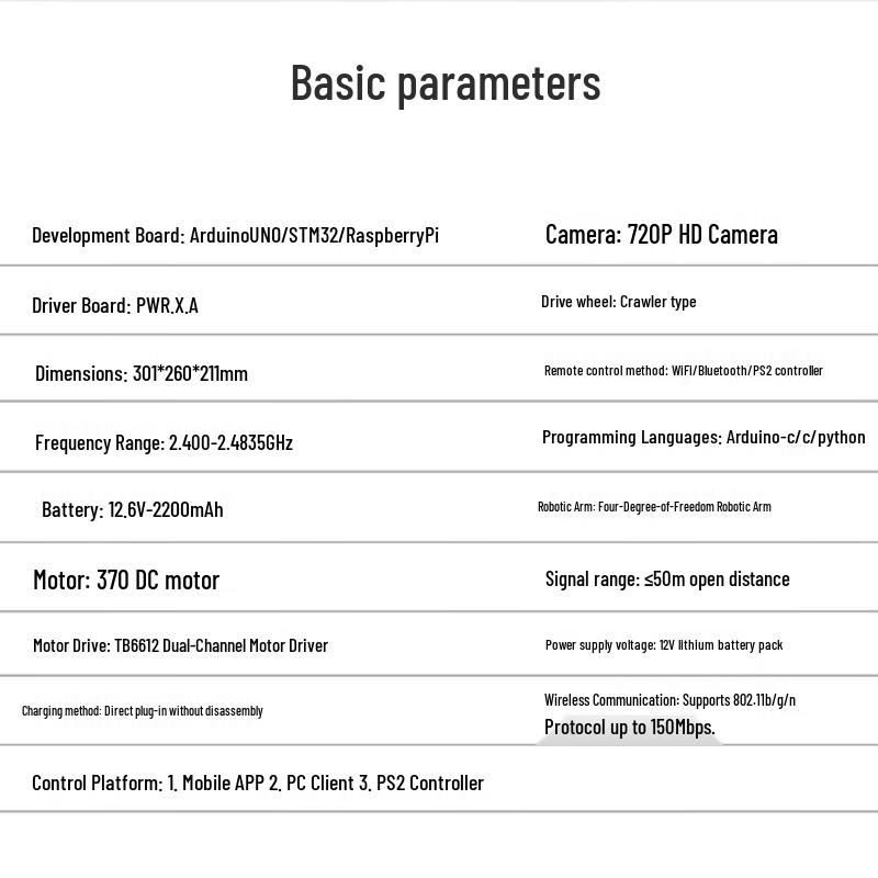 DaTong Mamba Programmable Vision Robotic Arm Kit