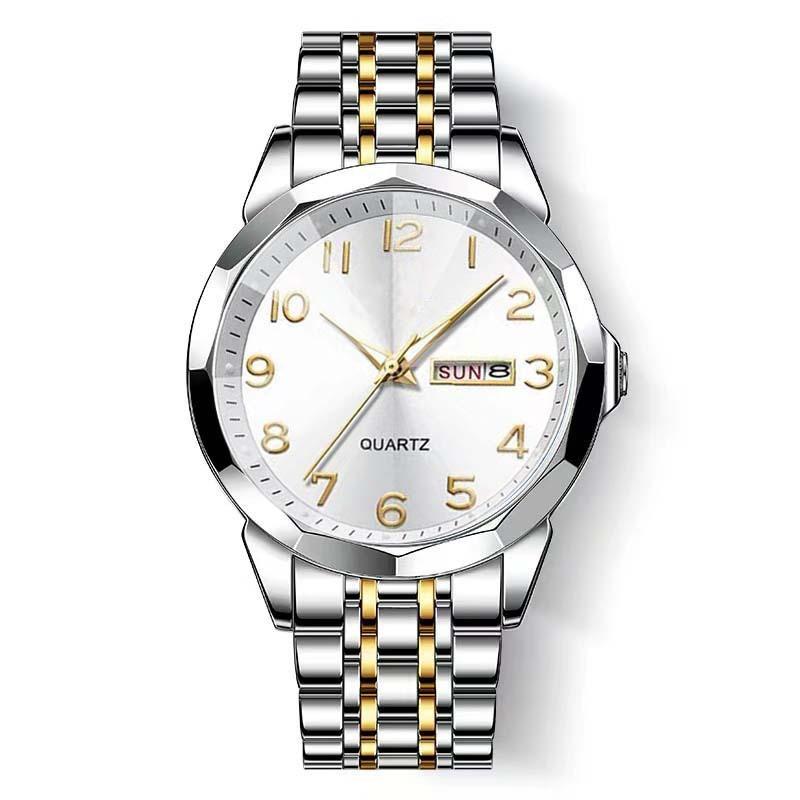 New Business Men's Watch Double Calendar High-end Quartz Men's Watch Fashion Multi-function Watch Non-mechanical Watch