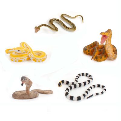 Kids Realistic Snake Toys Animal Model Simulation Snake Halloween Prank Props Rubber Snake Figure For Kids |Adult