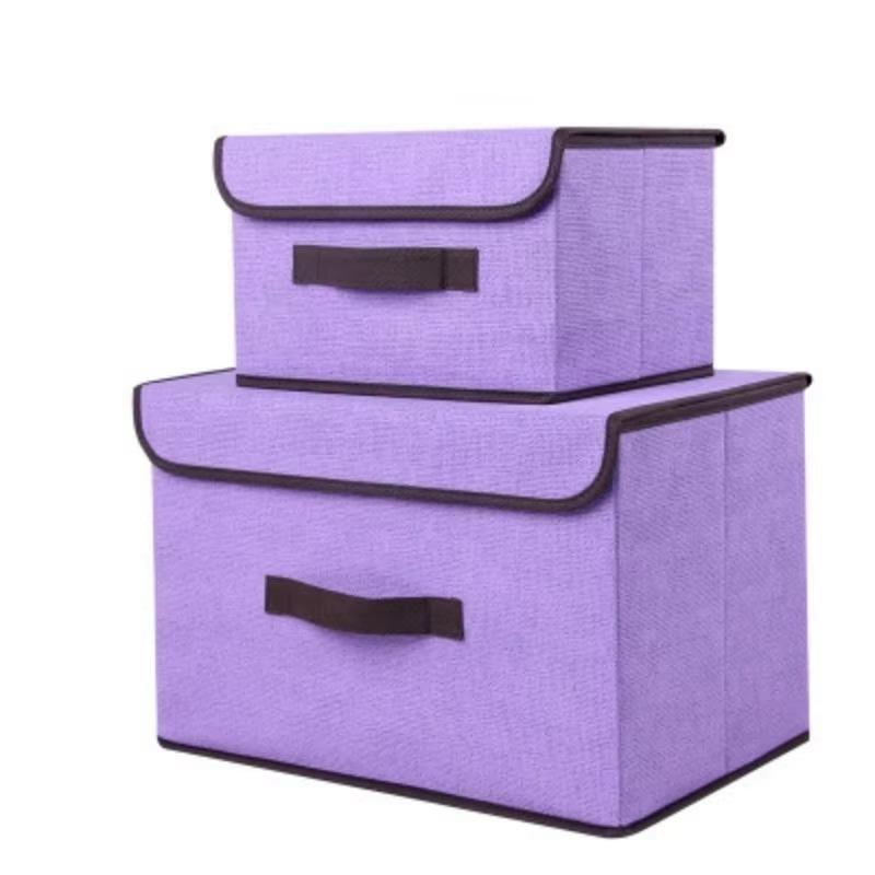 NEW Home Fabric Foldable Linen Organizing Box Multifu Non-woven Fabric Dust-proof Storage Box Dormitory Interior Storage Boxs