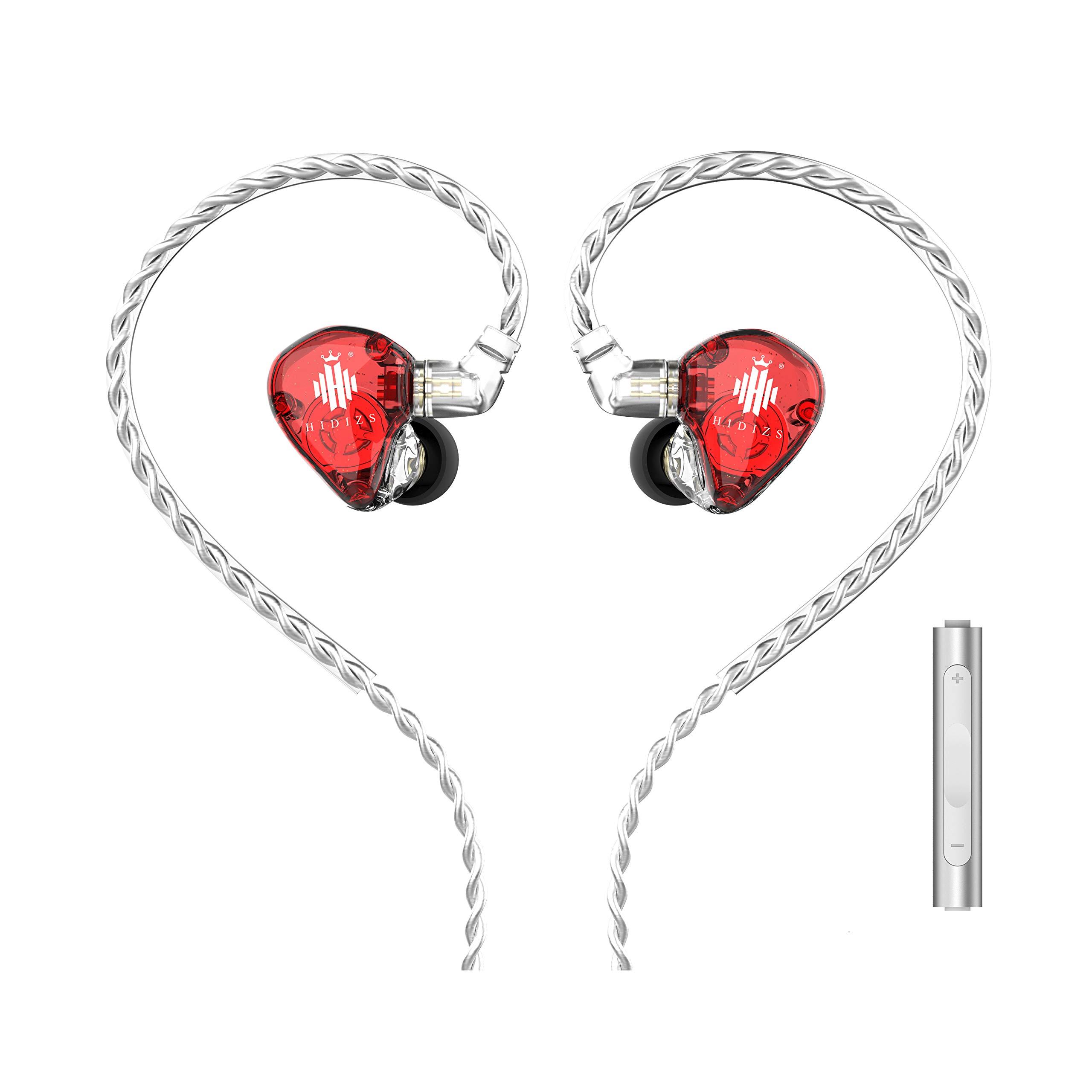 

HIDIZS 1DD Hi-Fi проводные 2-контактные наушники с микрофоном и пультом управления, китайские наушники MS1-Rainbow, сертифицированные Hi-Res, с перекабельным дизайном 0,78 мм,