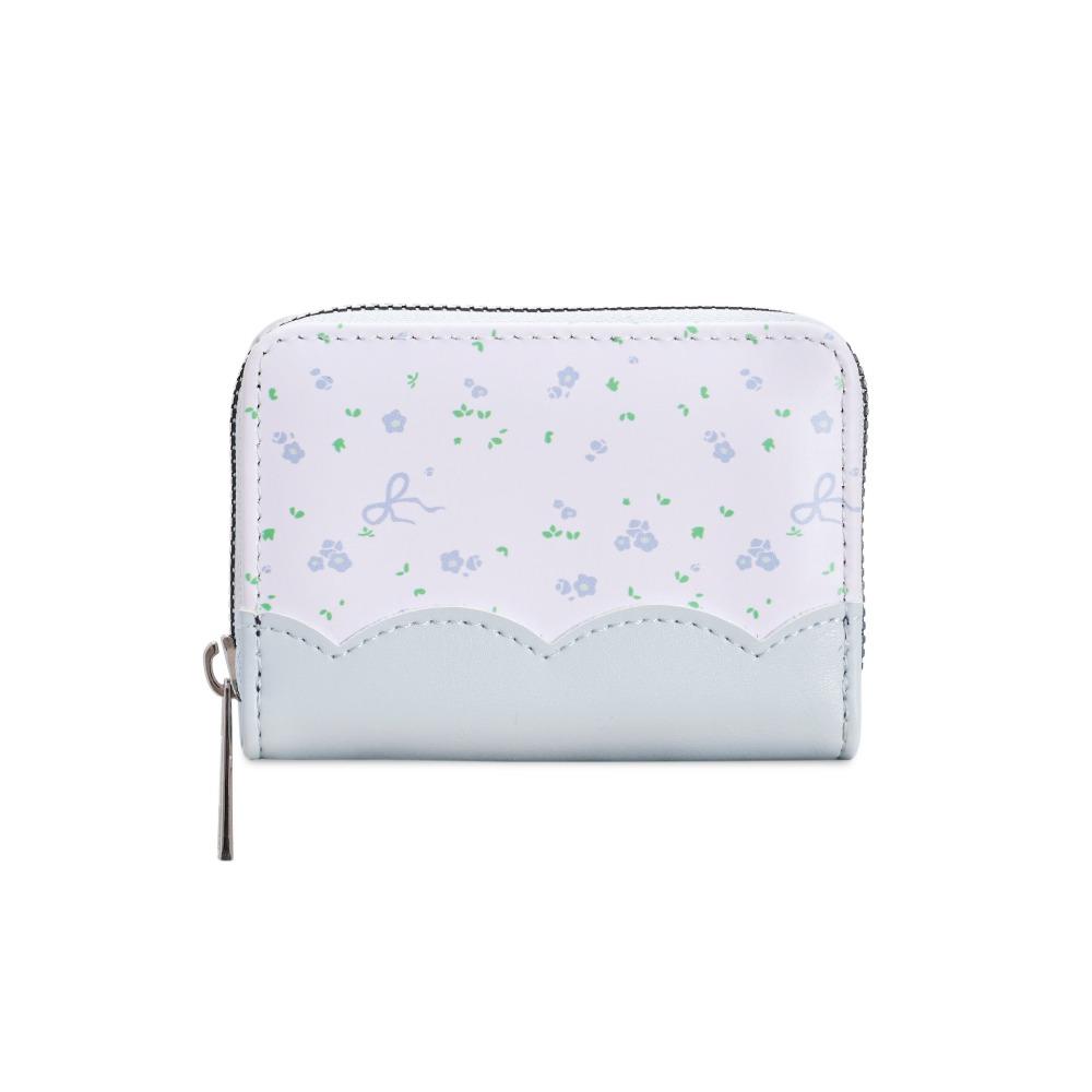 INS Small Floral Pattern Women s Bow-knot Wallet PU Leather Portable Card Holder Multi-card Slot Photocard Bag Travel