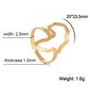 Cazador Trendy Gold Color African Map Open Rings for Women Stainless Steel Adjustable African Cultural Ethnic Rings Jewelry Gift