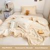 3PCS Thermal Milk Fleece Blanket - Hypoallergenic Plush Throw for Sofa Bed with Slavic Knitting Motif