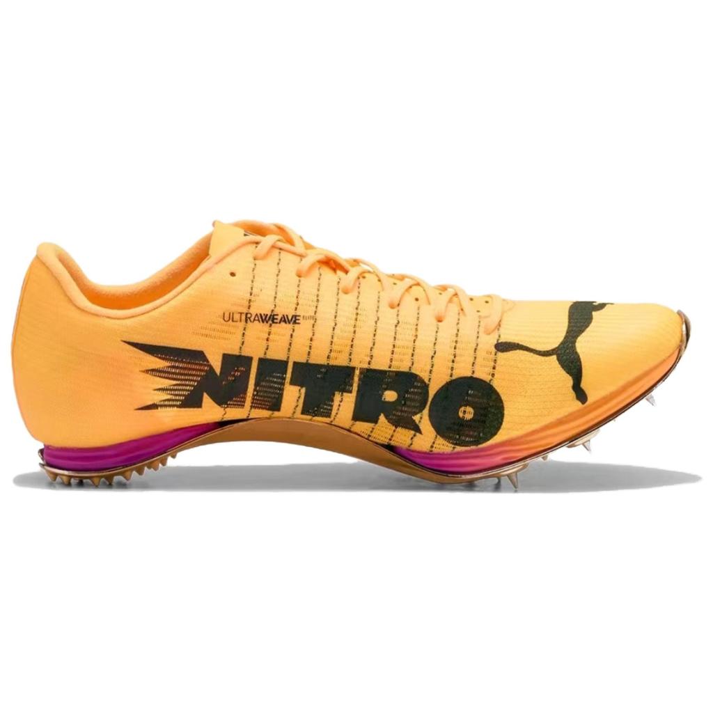 Puma evoSPEED 400 Nitro Elite 2 Sun Stream Pure Magenta Unisex Cleats Yellow Black 311854-01