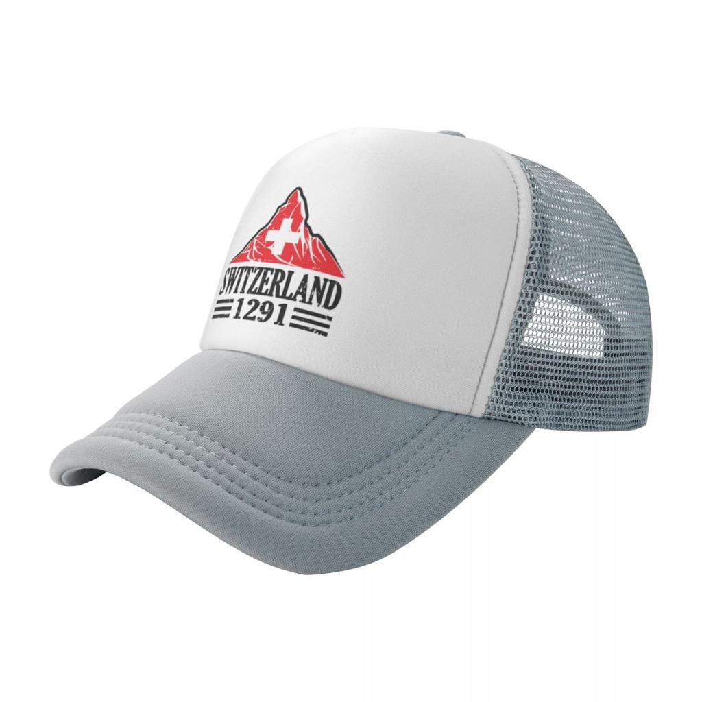 Switzerland Since 1291 Matterhorn Suisse Travel Mesh Baseball Caps Women Spring Male Beach Dad Hats Peaked Cap
