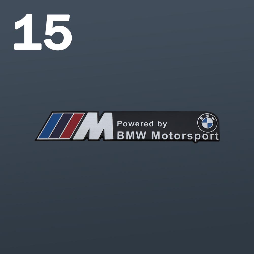 Auto Decoration Stickers 3D Aluminum Car Body Tail Trunk Badge Decals For BMW M Performance M3 M5 Motor Sport Emblem Accessories