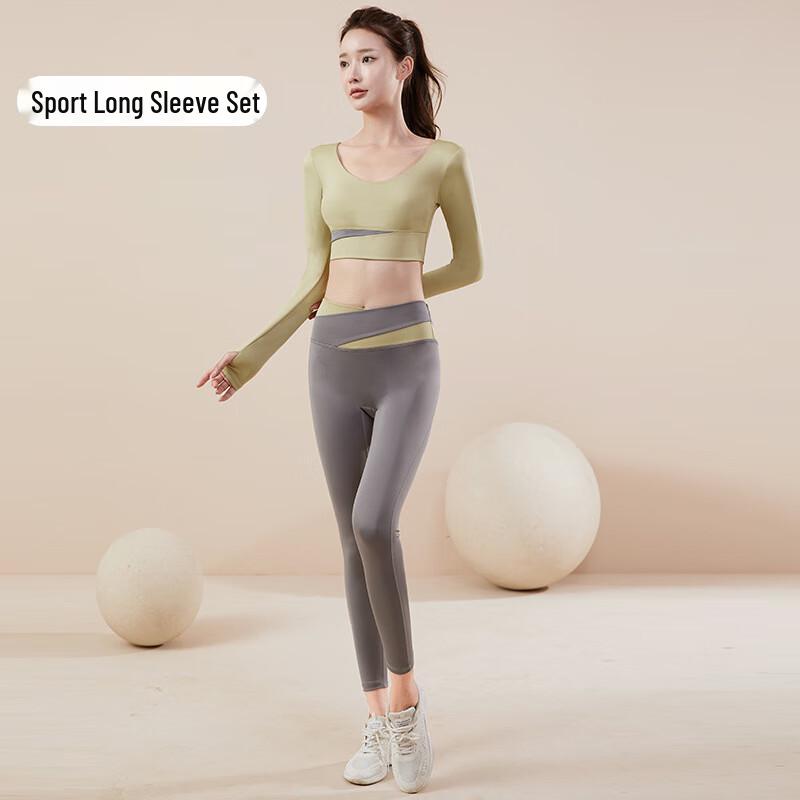 WEZHO Long-Sleeve Yoga & Fitness Set
