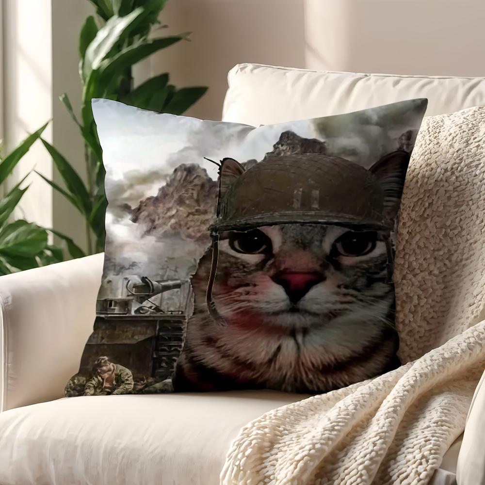 Meme Rosa Schleife Katzen Lustiger Kissenbezug Kissenbezug Dekoration Zimmer Zuhause Sofa Wohnzimmer Büro Auto Nordische Schlichtheit