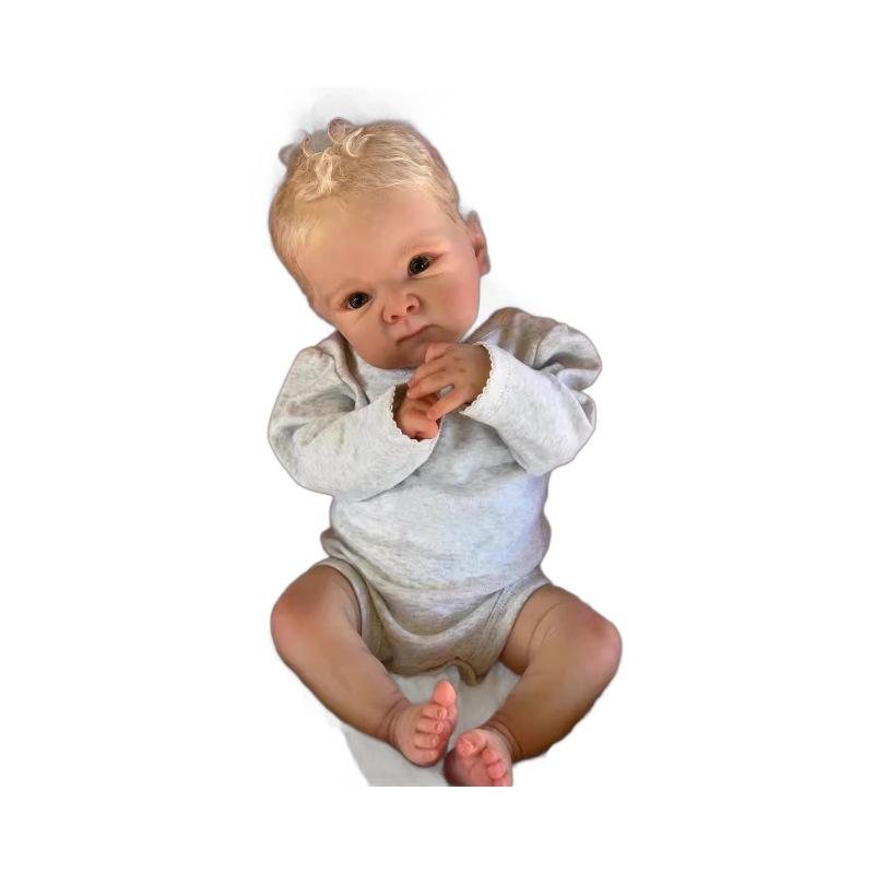 18-calowa realistyczna lalka reborn Bettie, miękki winylowy korpus z tkaniny, opcjonalna lalka symulacyjna z ukorzenionymi włosami, realistyczna lalka reborn dla dziecka, prezent świąteczny