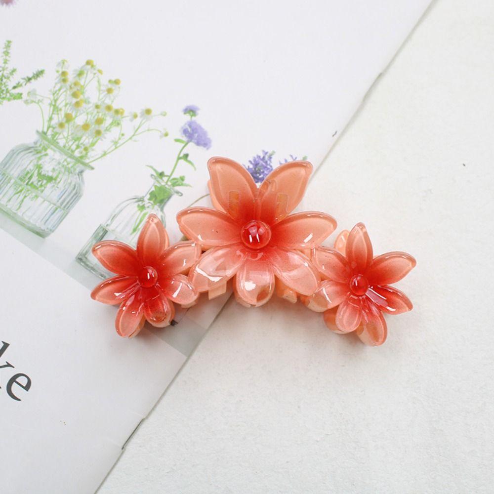 Bauhinia Flower Hair Claw Clip Acrylic Hair Clip 2024 Headwear  Hawaiian Hair Accessory