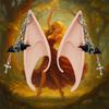 1pair Latex False Ears Cross Ear Cuff Jewelry Creative Elf Ears  Cosplay Accessories
