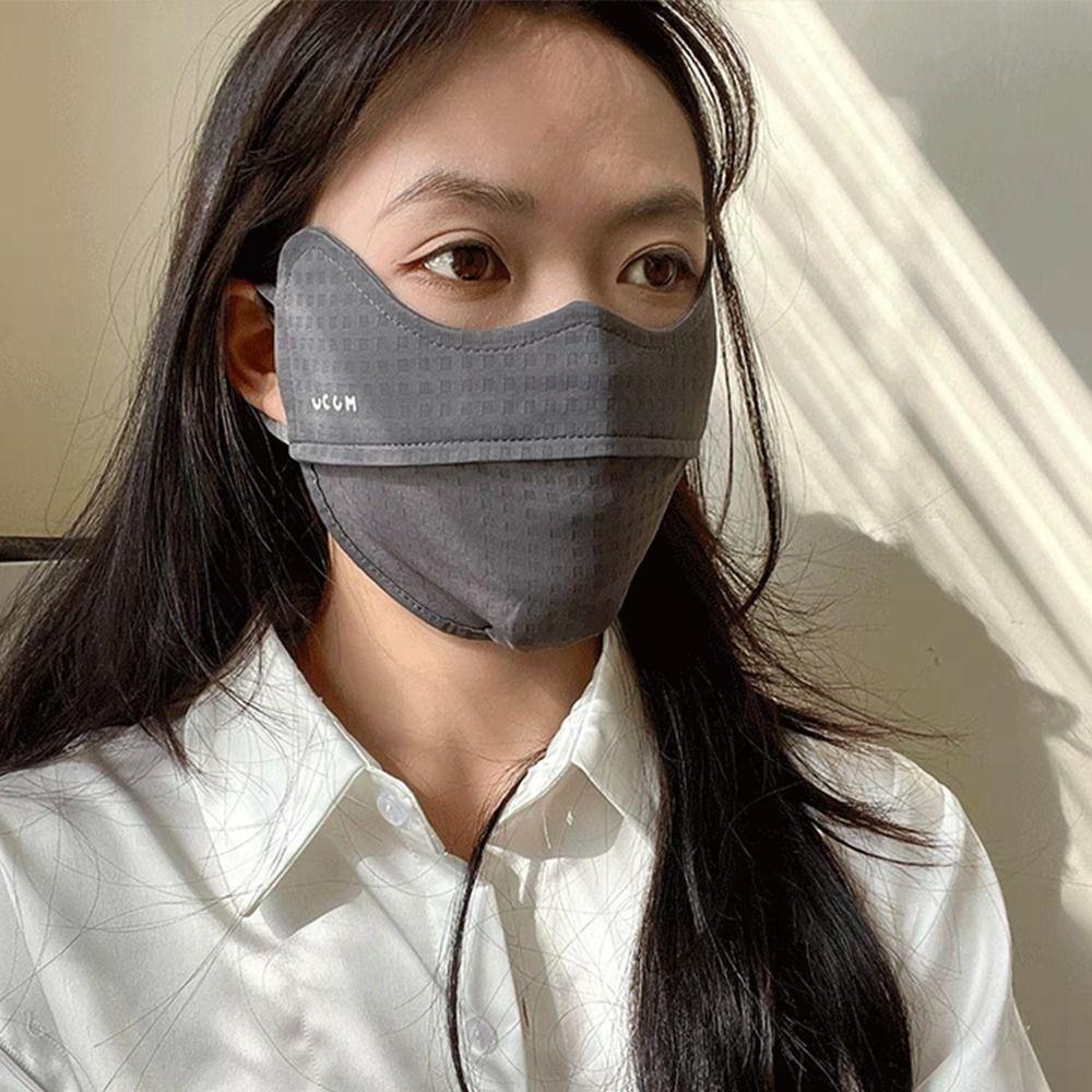 Adjustable Sunscreen Mask UV Protection Outdoor Face Shield Fashion Face Cover  Sports