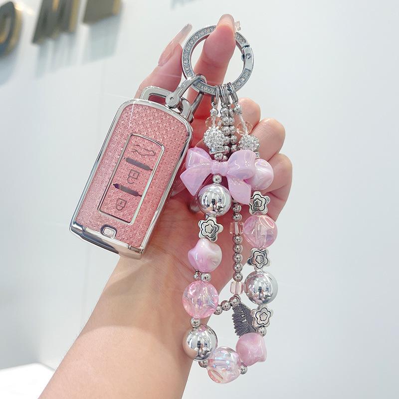 TPU Car Remote Key Cover Case Holder shell Chain Protector Fob For Mitsubishi Xpander Outlander ASX Pajero Eclipse Cross Montero