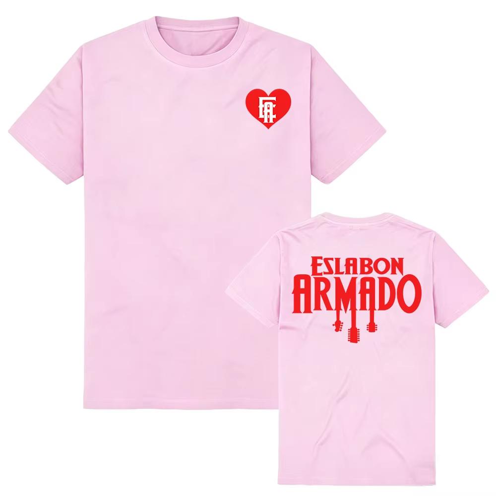 Summer Unisex Vintage Top ESLABON ARMADO Band Tee Unisex Streetwear Short Sleeve Cotton Women T-shirt Fashion Design Graphic T-shirt