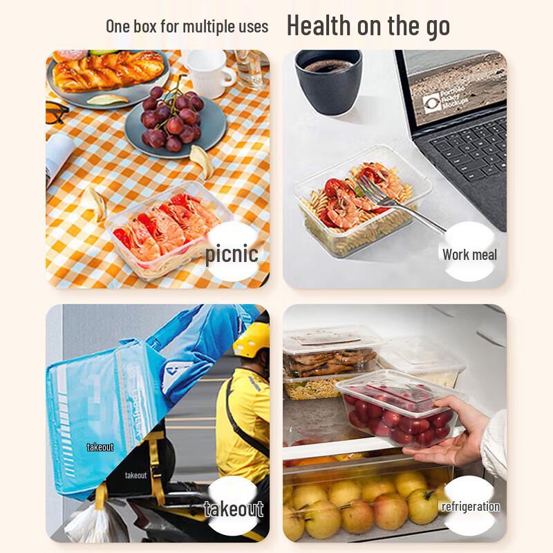 Disposable Single Compartment Lunch Box