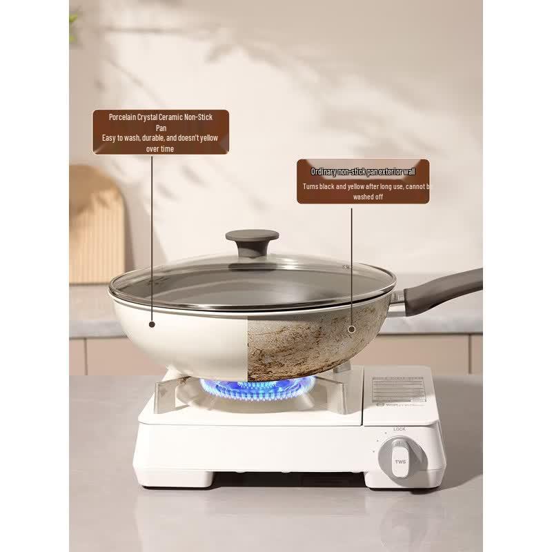 COOKER KING 32cm Ceramic Non-stick Induction Stir-fry Wok