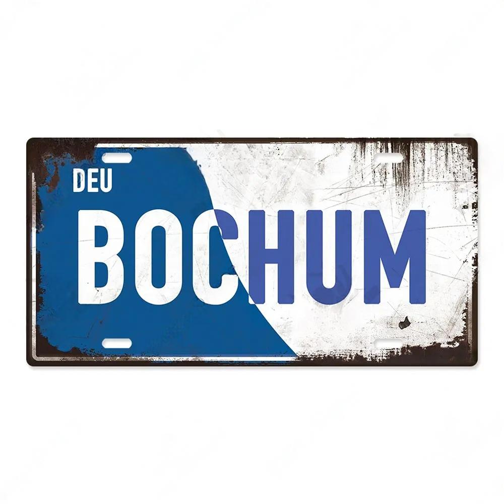 

FJ Decors Германия Город Металлические Жестяные Таблички Номерной Знак Табличка Металл Винтаж Бар Паб Клуб Дом Настенный Декор 15x30cm