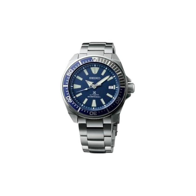 Seiko Prospex 200 Meter wasserdicht klassisch Automatik Stahlarmband Herrenuhr blaues Zifferblatt SRPB49J1