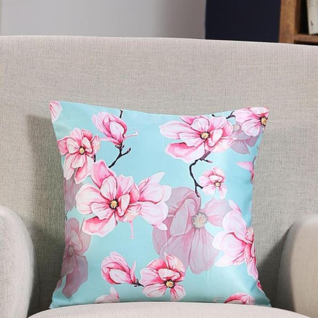 KOKO MAISON INC Fleurs De Reve Polystain Cushion Cover | Flap Closure | Digital Printed