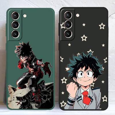Anime My Hero Academia Etui na Samsung Galaxy S8 Note 20 Ultra 5G S9 S21 S10 Plus S20 FE S22 Ultra Matowe Płynne Silikonowe Funda