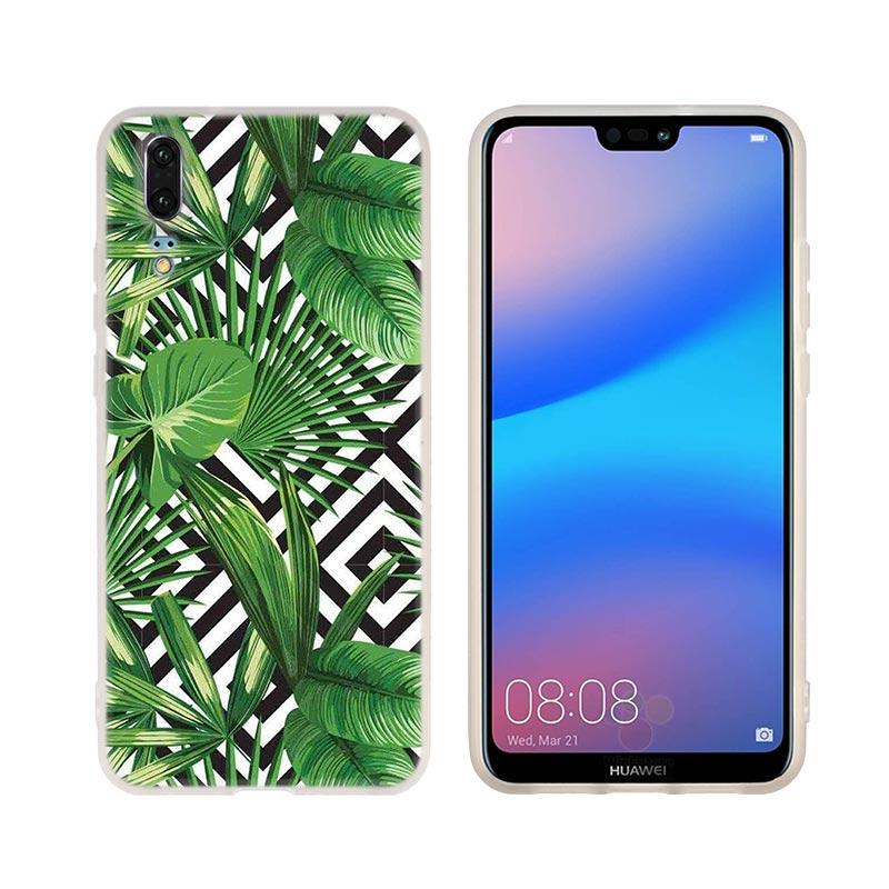 

Тропические растения Мягкий ТПУ чехол для телефона для Huawei P50 P40 P30 P20 Pro Lite p30lite p50lite P samrt Z 2020 2019 Чехол P Smart Z